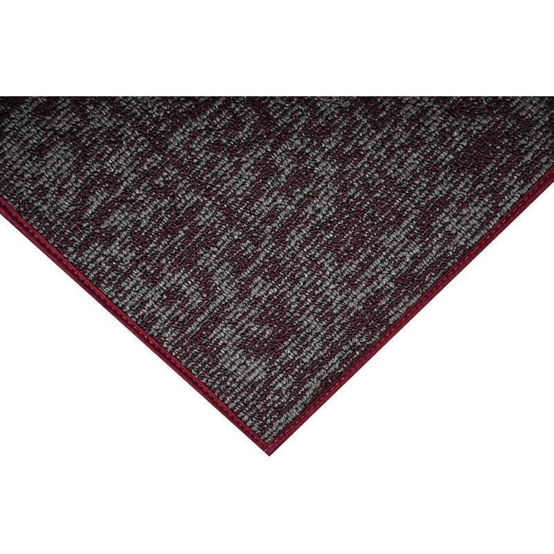 17 Stories Machine Tufted Nylon Burgundy Machine Washable Indoor